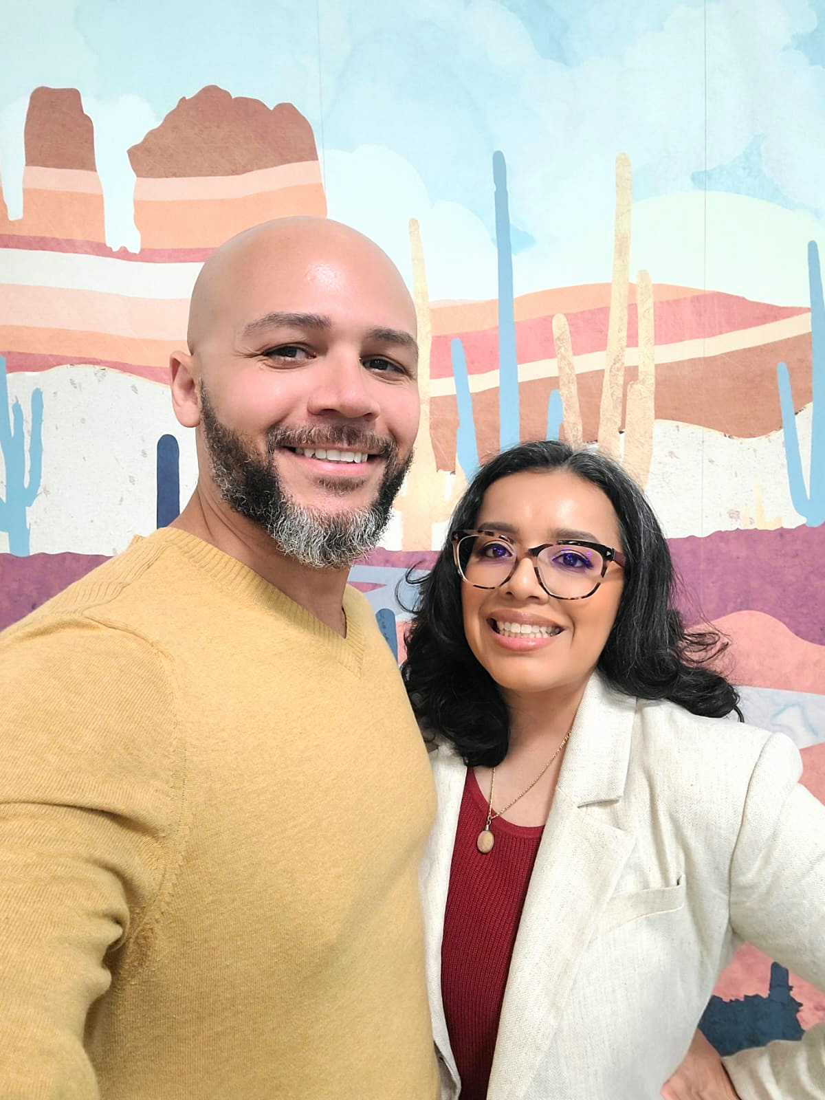 Daniel Medina, founder of Kreative Labs, with Soraya
